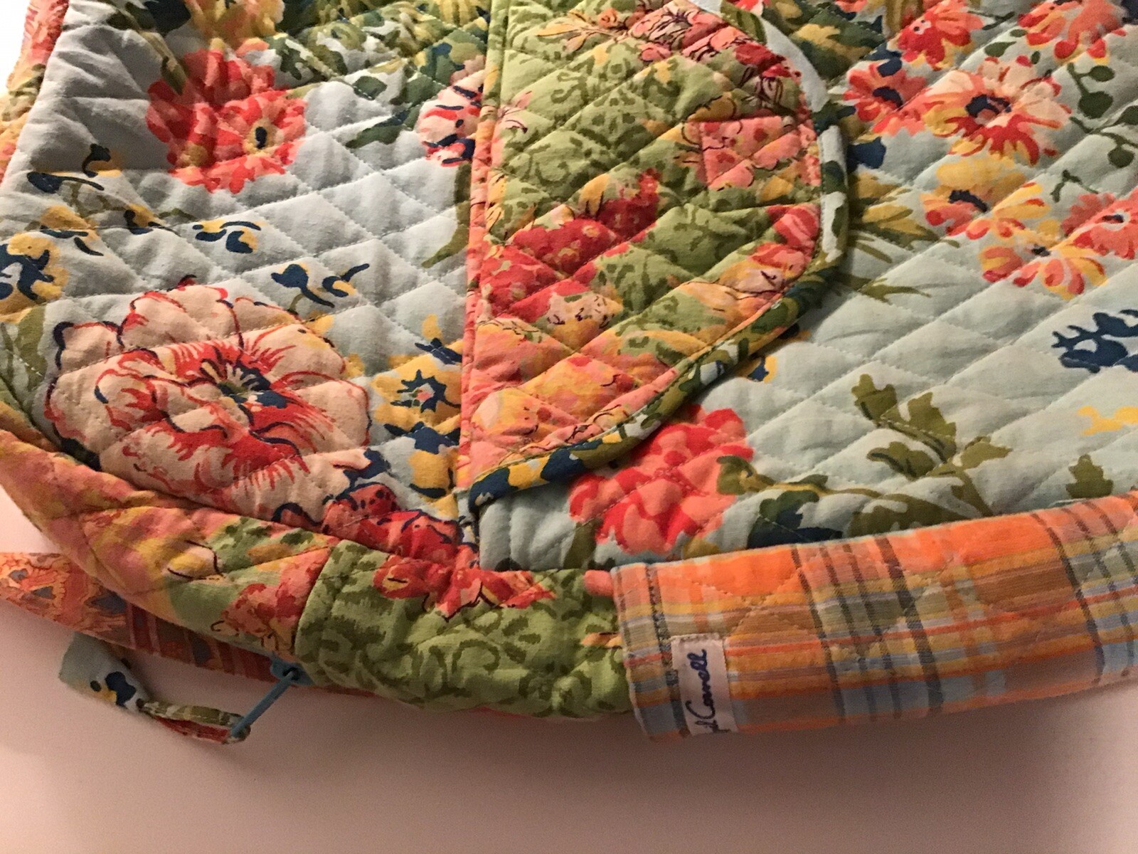 CORNELL Floral  Patchwork Quilt BACKPACK Pink Gre… - image 2