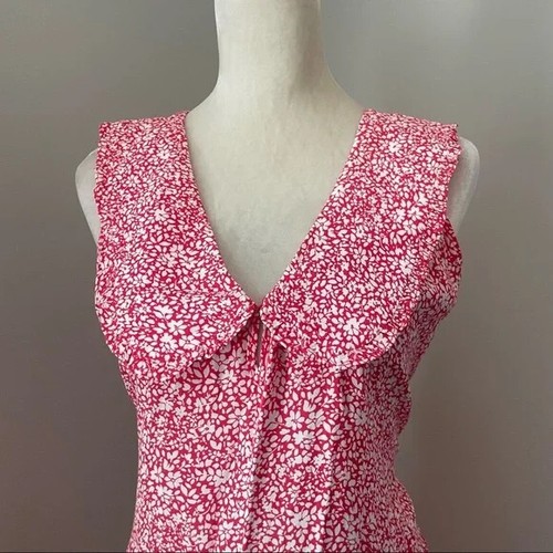 Nuevo con etiquetas Vestido Largo Estampado Grande Zara Rosa Petterpan Talla S - Imagen 3 de 7