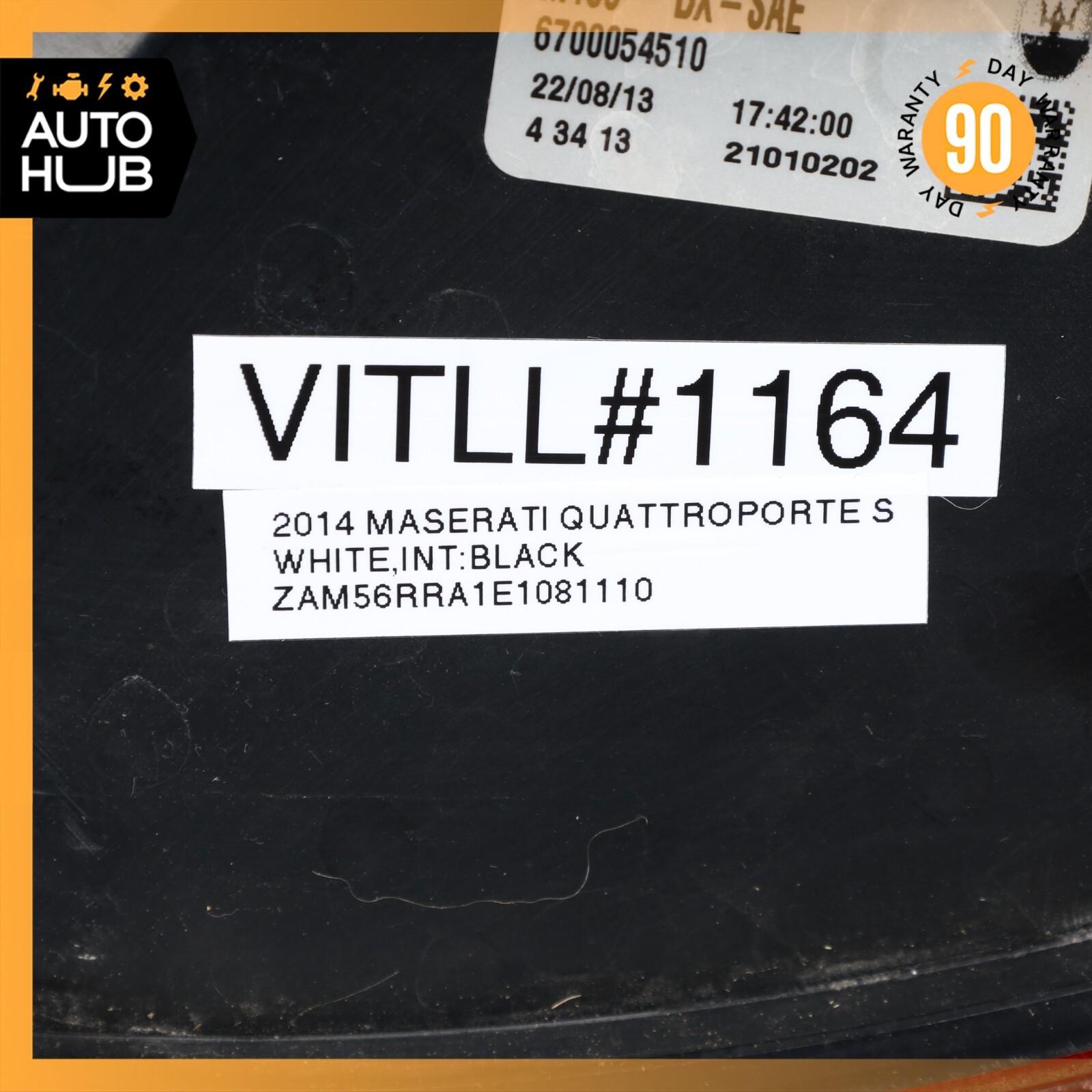 14-20 Maserati Quattroporte S Q4 M156 Right Side Outer Tail Light Lamp OEM 50k