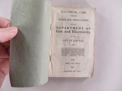 Electrical Code - City of Chicago - 1914 - Imagen 4 de 4