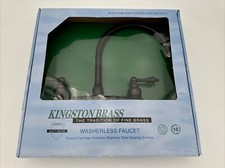 Kingston Brass EB725AL Victorian 8-Inch Centerset Kitchen Faucet with Spra...