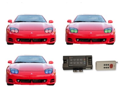 RGB Multi Color RF Headlight Halo kit for Mitsubishi 3000GT 94-98