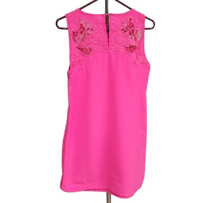 Barbie Core Sugarlips A-Line Dress Hot Pink Sz Small Sleeveless Zipper Side  | eBay