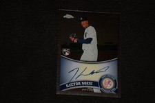 HECTOR NOESI 2011 TOPPS CHROME ROOKIE CERTIFIED SIGNED AUTOGRAPHED CARD YANKEES
