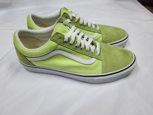 vans old skool sharp green & white skate shoes