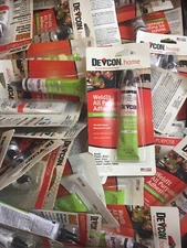 100 TUBES OF DEVCON WELDIT ALL PURPOSE HOUSEHOLD CEMENT EPOXY GLUE CLEAR S-182