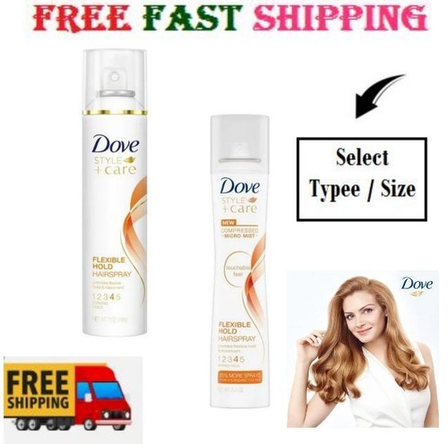 Dove Style + Care Haarspray Flexibel Hold – Micro Mist, 140 Ml, 6er Pack Für Langanhaltenden Halt & Glanz