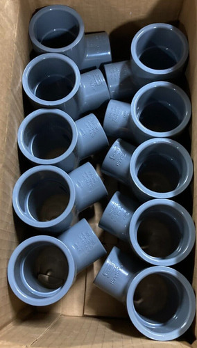 Qty 10 - Spears 1-1/2" x 1-1/2" x 1" CPVC Sch 80 Reducing Tee Socket 801-211C