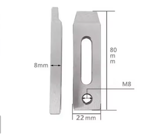 1Pz CNC Filo EDM Inox Jig Holder Piastra di Pressione per Bloccaggio Filettatura M8 Strumento - Foto 8 di 17