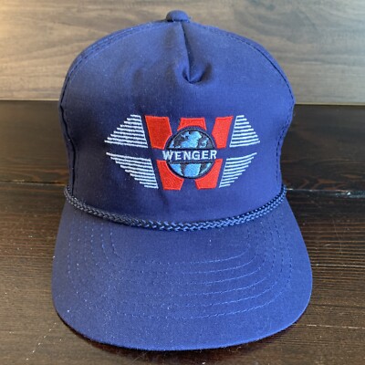 Vintage Trucker Hat Snap Back Rope Wenger Feeds Young An Tag