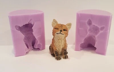 EMLEMS 3D Fox Molde de Silicona para Tarta Decoración, Chocolate, Clay, Resina Y - Imagen 1 de 4
