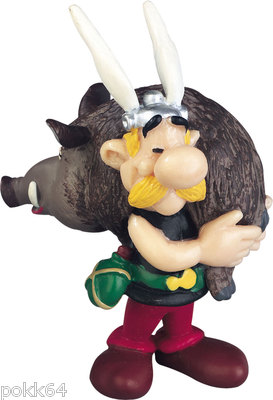 Asterix & Obelix Vintage Asterix Boar Carrying Figure 6cm 605456