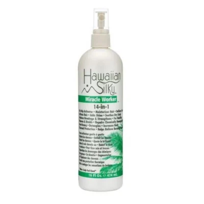 HAWAIIAN SILKY MIRACLE WORKER 14 IN 1 SPRAY FOR CURLY & WAVY HAIR 16OZ