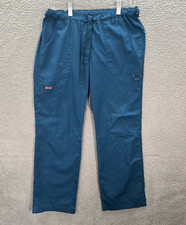 Cherokee Workwear Scrub Pants Womens Small Blue Cargo Medical Dental Veterinary