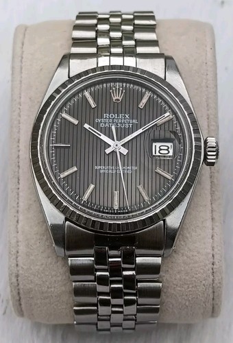 Vintage Rolex Oyster Datejust 1603 Caliber 1570  Stainless Steel Men's Watch