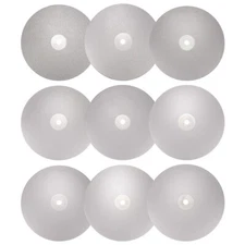9pcs Diamond Flat Lap Disc 6" x 1/2" Arbor 120-3000 Grit Abrasive Wheel Lapping