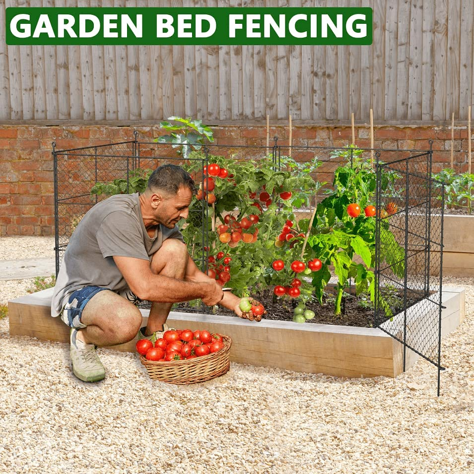 Chicken Wire Plant Protectors, 6 Panels Total 14.25Ft(L) X 24In(H) No