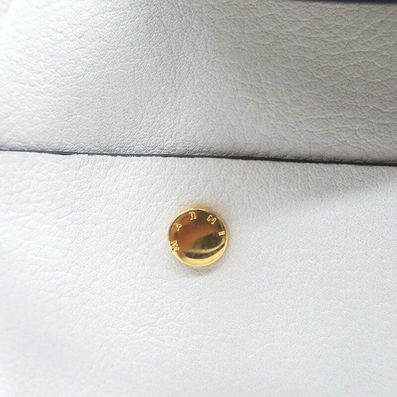 Marni Swing Backpack Cream Grained Leather - Image 3 of 4