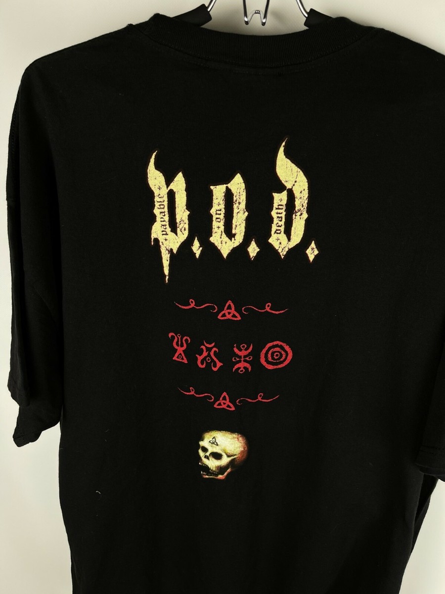 Vintage 2003 Payable on Death “P.O.D” band tee shirt | eBay