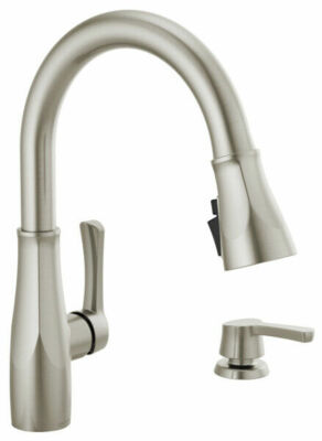 Delta One Handle Pull-Down Faucet - Spotshield Stainless