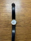 Seiko Womens Vintage 30 MT WR Quartz Gold Plated leather Strap Watch 1N00-0F60
