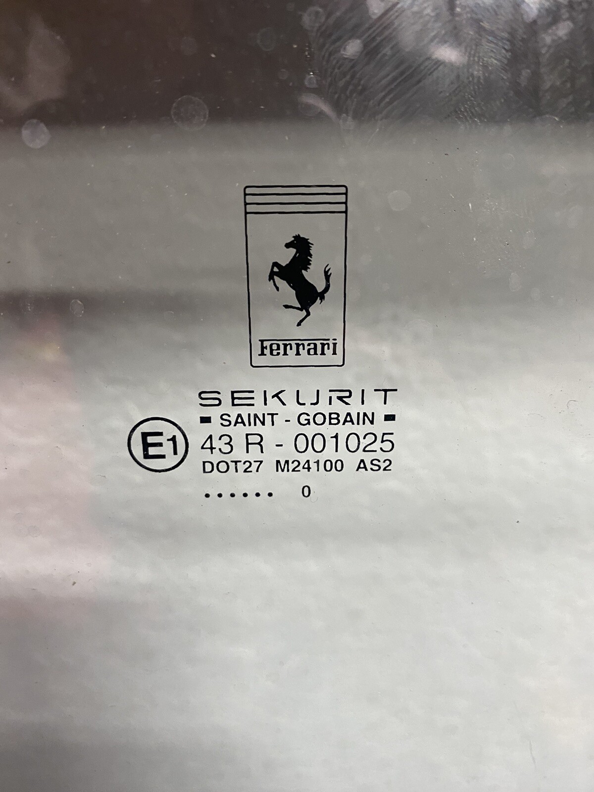Ferrari 360, Coupe, Back Glass, Deck Lid Glass, Window, Used P/N 63330700