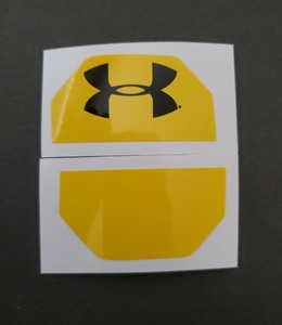 under armour football visor stickers