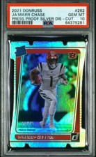 2021 Donruss Ja’Marr Chase #262 Silver Die-Cut /75 PSA 10 Press Proof
