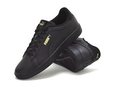 Image of Puma Smash 3.0 L Mens Trainers Black or White 390987 Adults Classic Sneakers