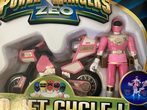 1996 Bandai Power Rangers Zeo Pink Jet Cycle with Original Box New Sealed Box - Picture 2 of 4