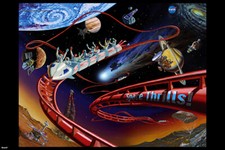 NASA Scientific Educational Astronomy Space Thrills Discovery Poster 24x36