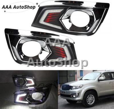 LED DRL Daytime Driving Running Driving Light Kit For Toyota Fortuner 2012-2014