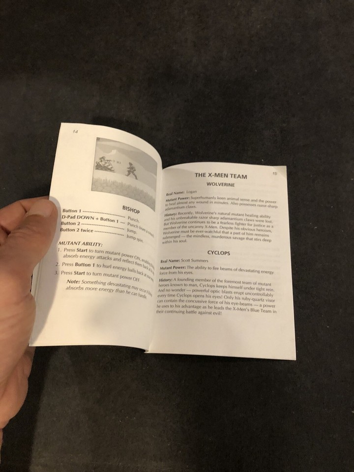 sega game gear xmen Game Masters Legacy Manual Only eBay