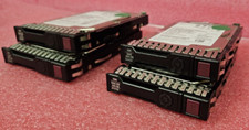 Lot of 4, HPE 300GB 10K 2.5" SAS HDD HARD DRIVE 869714-001, 781581-006 w/trays