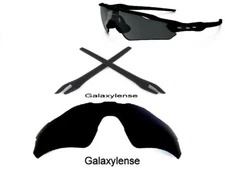 Galaxy Replacement Black Polarized Lens + Rubber Kits For Oakley Radar EV Path