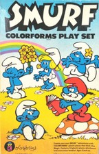 Peyo Smurf Colorforms Play Set 655 95 Complete Good Condition Vintage Fun 
