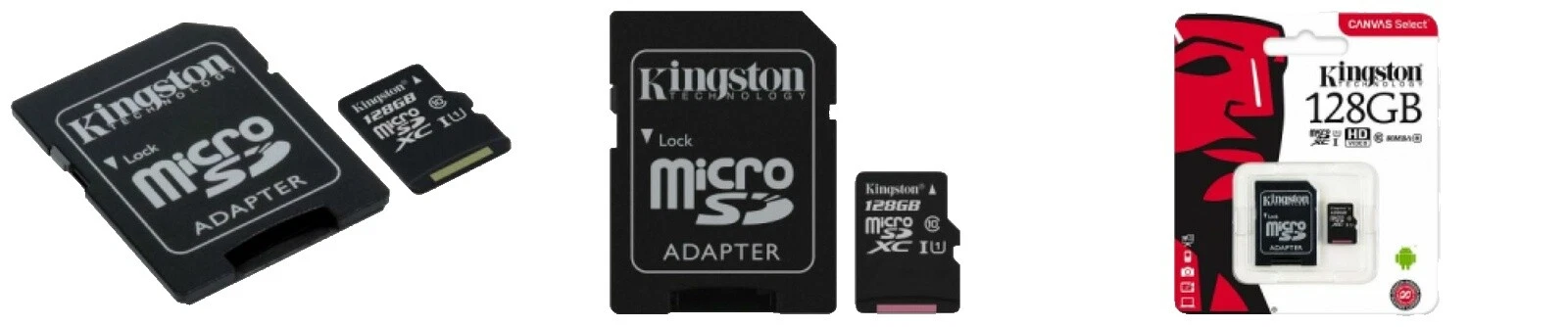 Карты памяти Kingston 128 ГБ MicroSDHC для сотовых телефонов