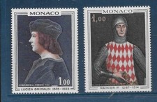 1967 MONACO TABLEAU PRINCES SERIE DU N° 734  AU N° 735 NEUF  **