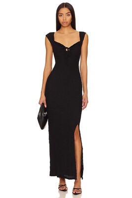 free people eleni bodycon midi dress Free People Eleni Bodycon Midi Dress Black NWOT Sz Medium *SOLD OUT ONLINE*