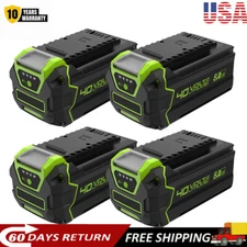 4X For Greenworks 40V G-MAX 29462 Battery 29482 29252 29472 8.0Ah/7.0Ah Lithium