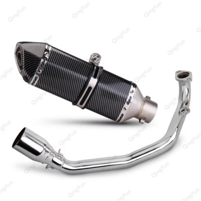 For Yamaha GY6 125CC 150CC Motorcycle Exhaust Header Mid Link Pipe With Muffler
