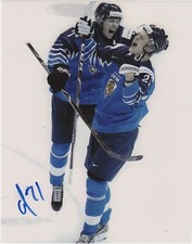 Team Finland Otto Latvala Signed Autographed 8x10 IIHF Photo COA #1