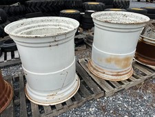 Pair Of 10 Lug Implement Or Combine Rims - Decent Shape