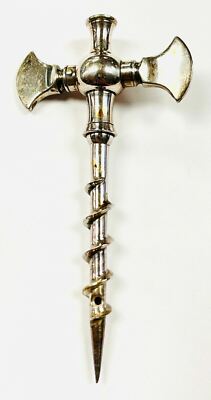 Very Rare Original Viking Battle Broad Axe Corkscrew Wine Opener Original Case 
