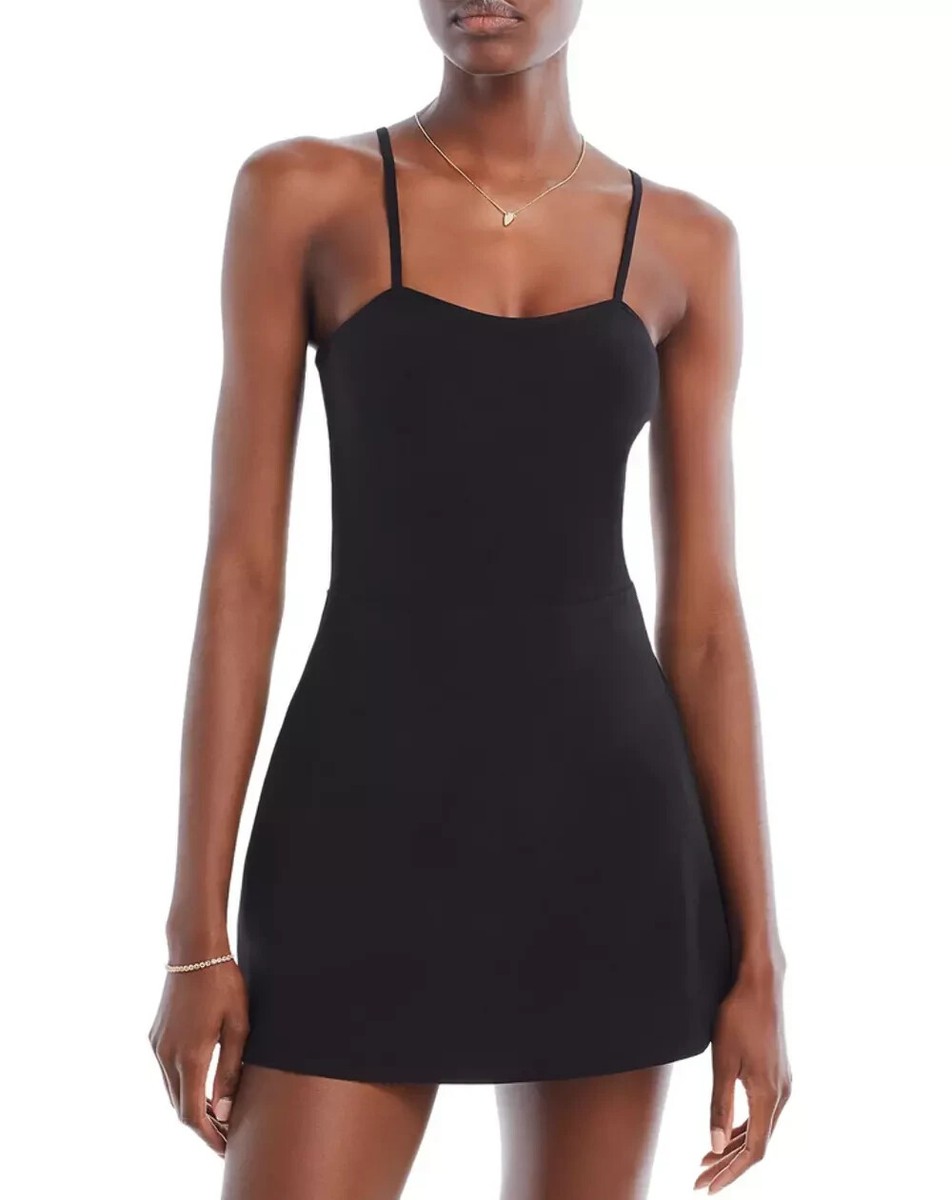 NWOT ALO YOGA COURTSIDE TENNIS DRESS BLACK SIZE L | eBay