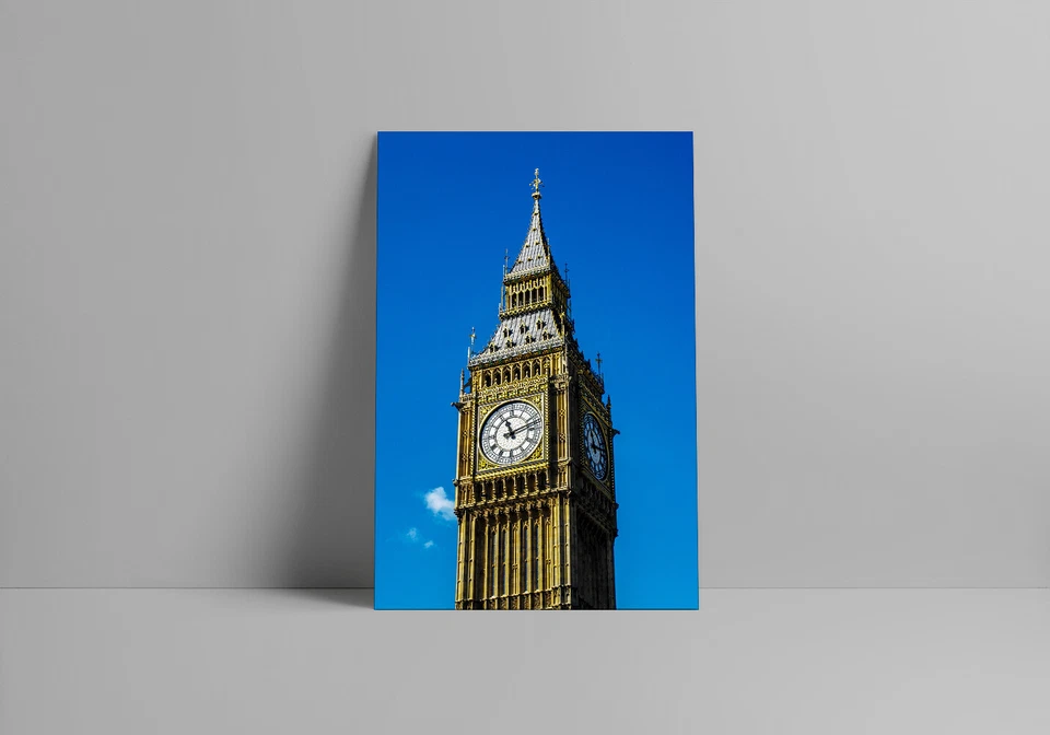 Llamativa Torre del Reloj Londres Reino Unido Arte Decoración de Pared - PÓSTER 20x30 Foto 3 de 4