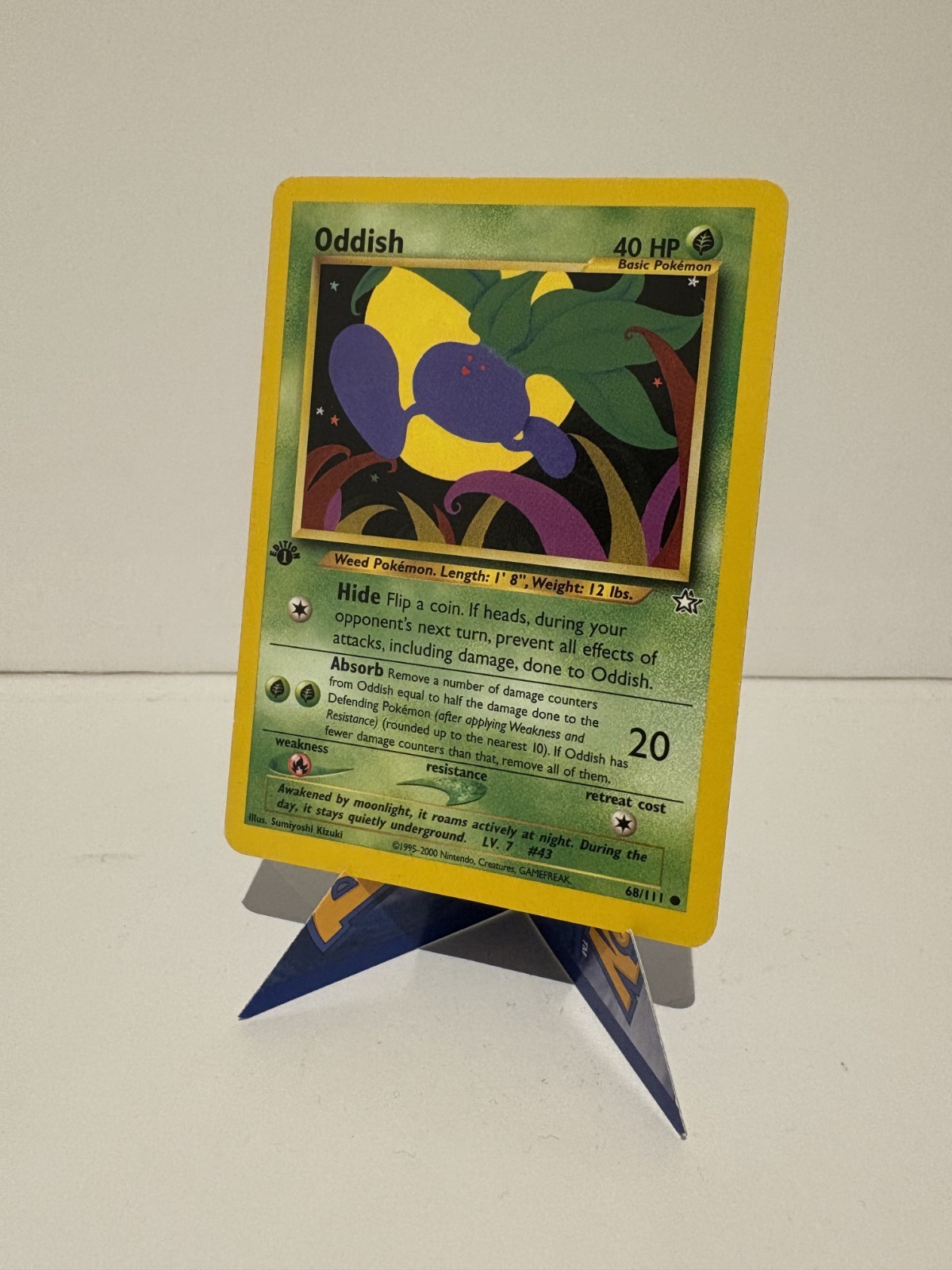 Oddish 68/111 1st Edition Neo Genesis WOTC - Pokemon Card Near Mint