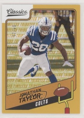 2021 Panini Classics Timeless Tributes Gold 57/99 Jonathan Taylor #7 0lt3