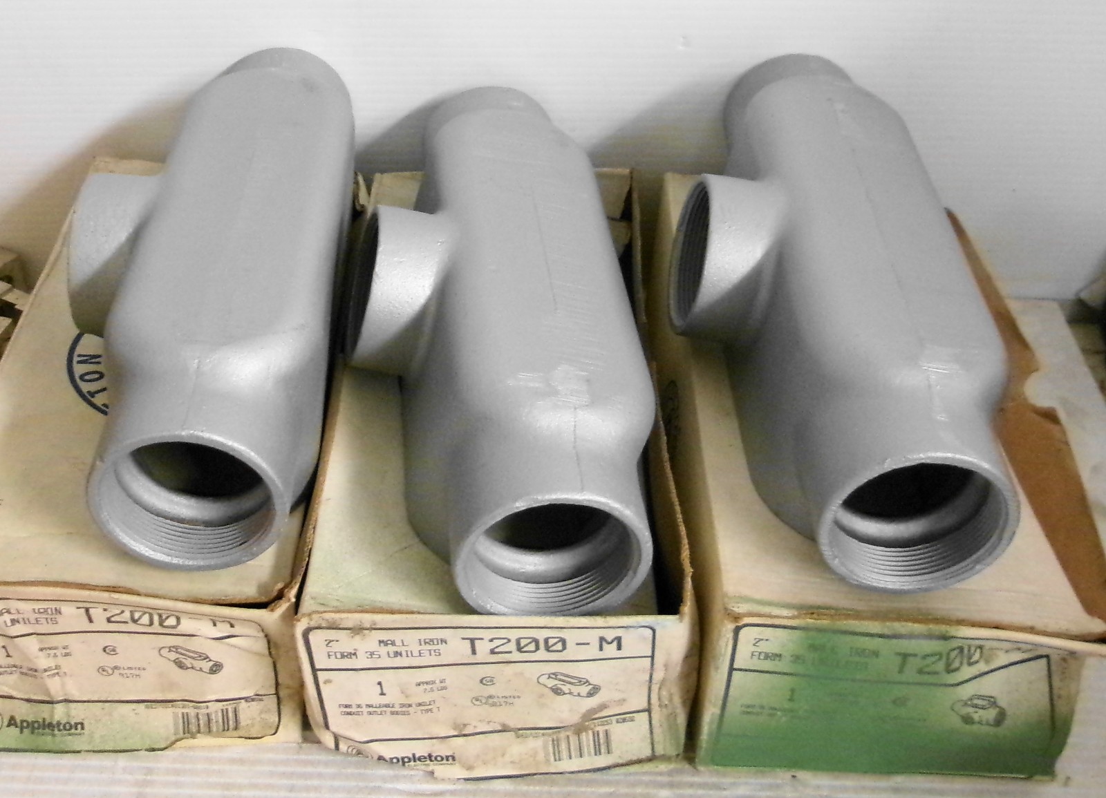 Appleton T200-M Conduit Outlet Body Form 35 2" (Lot of 3)