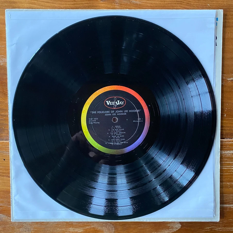 The Folk Lore Of John Lee Hooker-Country Blues-Chicago Blues Vinyl LP-OG VJ Mono - Image 3 of 4